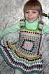 Сарафан из квадратных мотивов