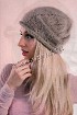 Серая шапочка из мохера