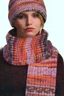 Шапка и шарф крючком и спицами