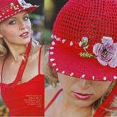 Кепи с цветком из бисера Кепи с цветком из бисера