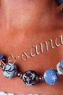 Бусы Джинсовый стиль