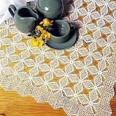 Скатерть со звездочками-розетками Скатерть со звездочками-розетками