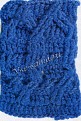Узор крючком - синие косы