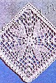 Кружево с квадратным мотивом