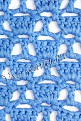 Узор крючком - Голубые столбики