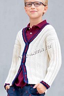 Жакет белый для мальчика