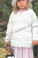 Белый жакет и шапочка