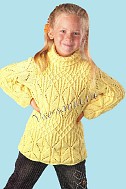 Детский желтый свитер