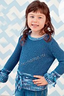 Синий джемпер для девочки