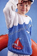 Пуловер «морские мотивы»