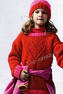 Джемпер и шапочка для девочки