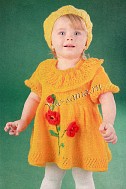 Желтое платье с маками