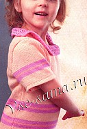 Платье с ажурной каймой для девочки