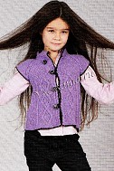 Сиреневая безрукавка