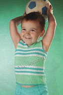 Полосатая безрукавка на 3-4 года