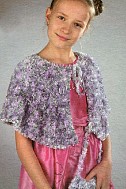 Пелерина для девочки и сумочка