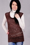 Ажурная жилетка