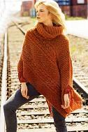 Асимметричное пончо и шарф-петля