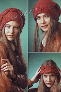 Шапка с косой