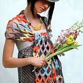 Ажурный цветной шарфик Ажурный цветной шарфик