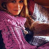 Ажурный шарф с цветами Ажурный шарф с цветами