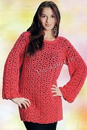 Красная туника крючком