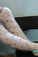 Ажурные пуховые гольфы