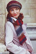 Берет и шарф (комплектик)