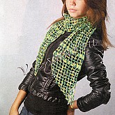 Меланжевый ажурный шарф Меланжевый ажурный шарф