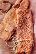 Митенки с ажурным узором