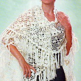 Шаль из отдельных квадратных мотивов Шаль из отдельных квадратных мотивов