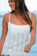 Белый топ крючком