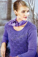 Фиолетовый женский пуловер