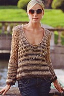 Пуловер в полоску