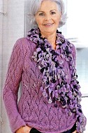 Ажурный пуловер и шарф