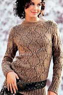 Джемпер с фантазийным узором
