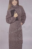 Платье с косами