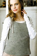 Серый топ спицами