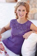 Фиолетовый топ спицами