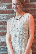 Белый топ спицами с ажурным узором