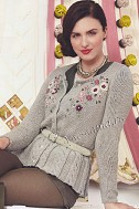 Жакет с баской с косами