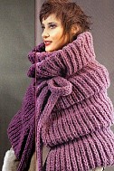 Накидка из крупной рельефной резинки
