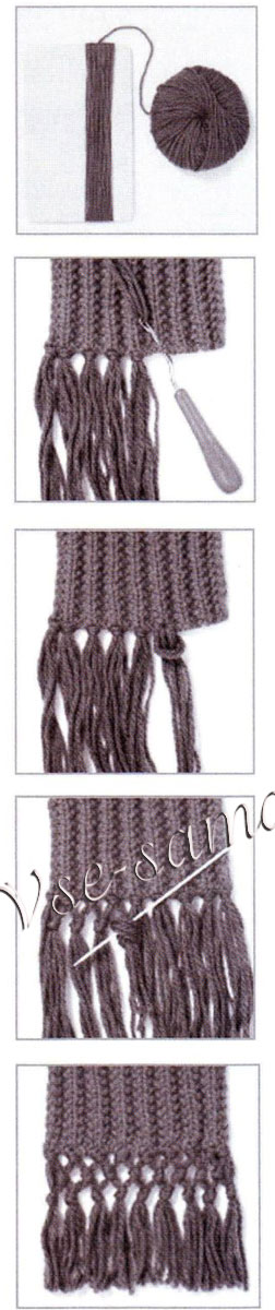 Изготовление и привязывание кистей