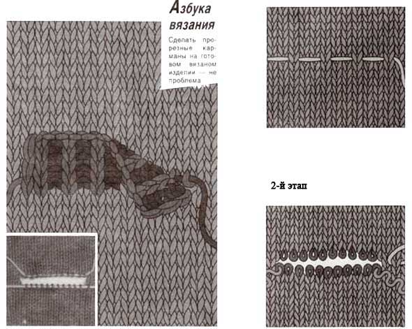 Схема выполнения 1 и 2 этапа по изготовлению кармана Схема выполнения 1 и 2 этапа по изготовлению кармана