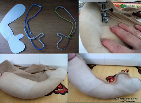 Кукла-пакетница. Мастер-класс от Жаным -4