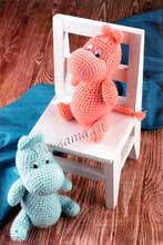 Вязаная игрушка - Муми-тролль