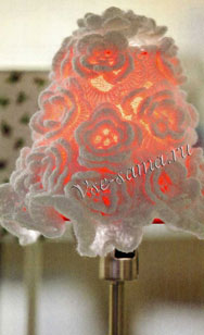 Абажур «Розовый сад», фото Абажур «Розовый сад», фото