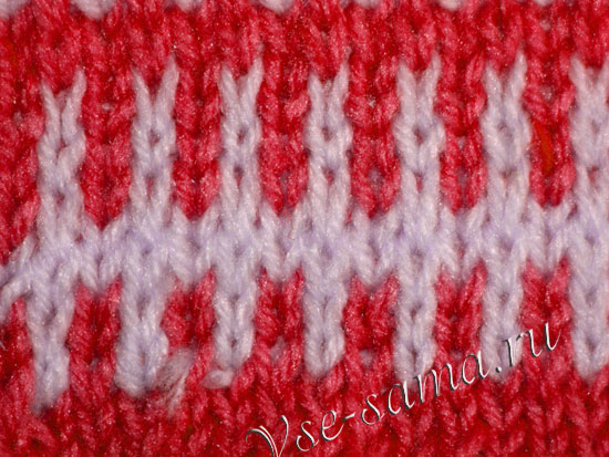 Красно-белый узор