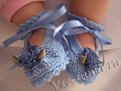 Как вязать пинетки Как вязать пинетки