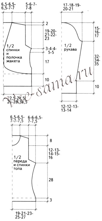 Пестрая двойка, выкройка